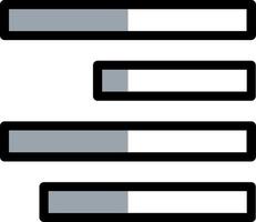 Align Left Vector Icon Design