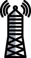 Broadcast Tower Vector Icon Design