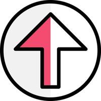 Arrow Alt Circle Up Vector Icon Design