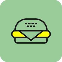 diseño de icono de vector de hamburguesa