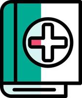 Book Medical Vector Icon Design