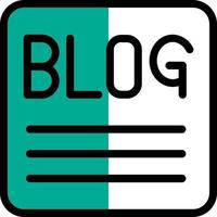 Blog Vector Icon Design