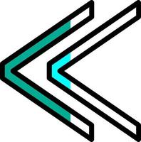 Angle Double Right Vector Icon Design