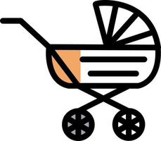 Baby Carriage Vector Icon Design