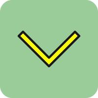 Chevron Down Vector Icon Design