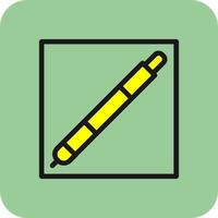 Pen Square Vector Icon Design