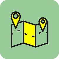 Map Marked Alt Vector Icon Design