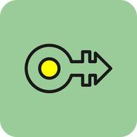 Mars Stroke H Vector Icon Design
