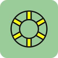 Life Ring Vector Icon Design