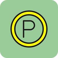 Parking Vector Icon Design