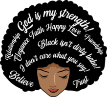Black woman png graphic clipart design