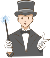 Magician png graphic clipart design