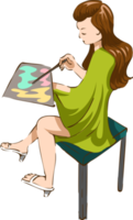 Artist png graphic clipart design