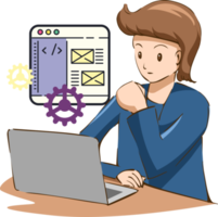 Software engineer png graphic clipart design