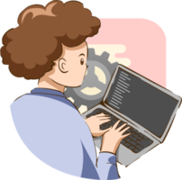 Software engineer png graphic clipart design