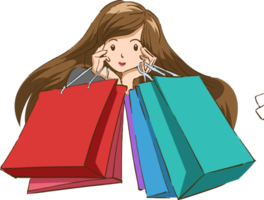 shopping png graphic clipart design