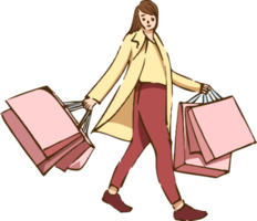 shopping png graphic clipart design