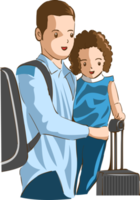 Family trip png graphic clipart design