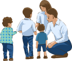 Family png graphic clipart design