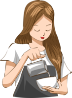 barista PNG grafisch clip art ontwerp