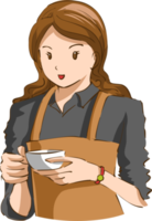 barista png graphique clipart conception