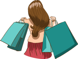 boodschappen doen PNG grafisch clip art ontwerp