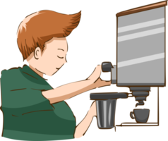 barista png grafico clipart design