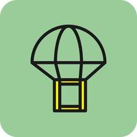 Parachute Box Vector Icon Design