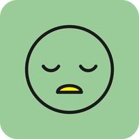 Frown Open Vector Icon Design