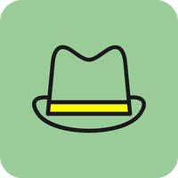 Hat Cowboy Vector Icon Design