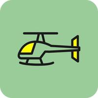 Helicopter Vector Icon Design