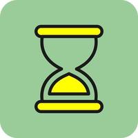 Hourglass End Vector Icon Design