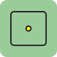 Dice One Vector Icon Design