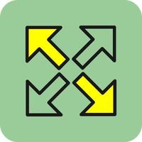 Expand Arrows Alt Vector Icon Design