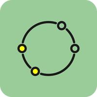 Dot Circle Vector Icon Design