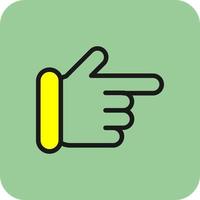 Hand Point Right Vector Icon Design