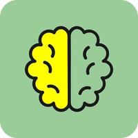 diseño de icono de vector de cerebro