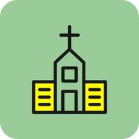 diseño de icono de vector de iglesia