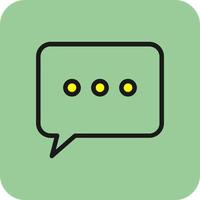 Comment Dots Vector Icon Design