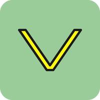 Angle Down Vector Icon Design