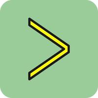 Angle Right Vector Icon Design