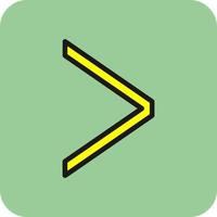 Angle Right Vector Icon Design