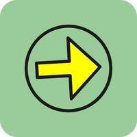 Arrow Alt Circle Right Vector Icon Design