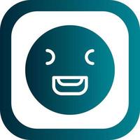 Laugh Squint Vector Icon Design