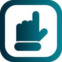 Hand Point Up Vector Icon Design