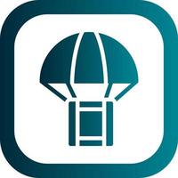 Parachute Box Vector Icon Design