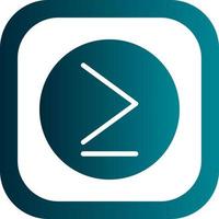 Greater Than Vector Icon Design