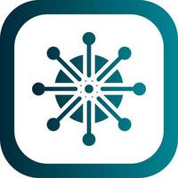 Dharmachakra Vector Icon Design