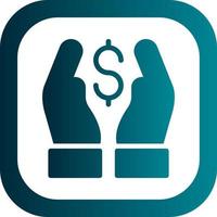 Hand Holding Usd Vector Icon Design