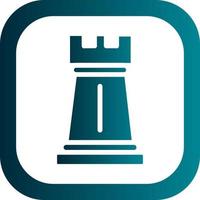 Chess Rook Vector Icon Design